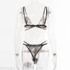Encaje bordado sexy lencería de tres puntos sexy seducción lencería sexy sexy lingerie sexy bra lingerie Item Picture